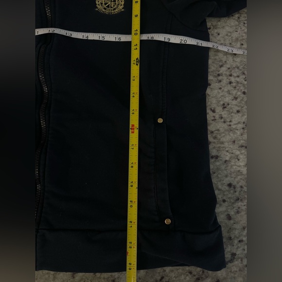 Lauren Active Ralph Lauren black gold embroidered Crown Crest jacket size Large - Picture 7 of 8